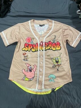 Graphic Beige Kids Button-Up Top